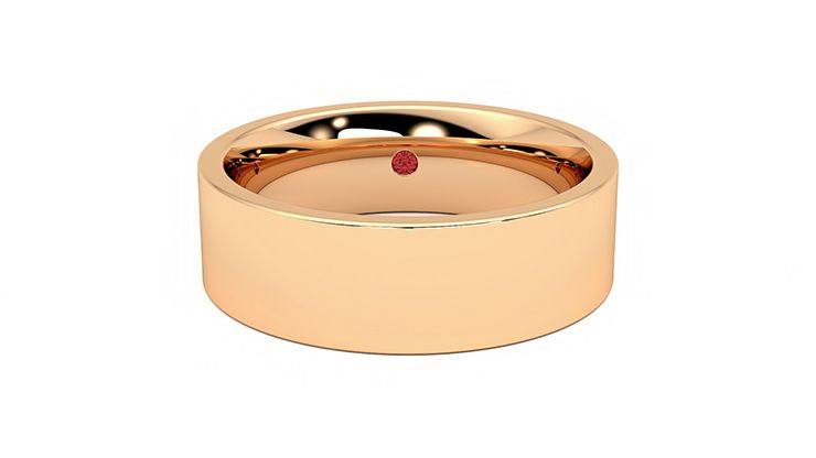 Taylor & Hart Elm Wedding Ring 360 degree image 1
