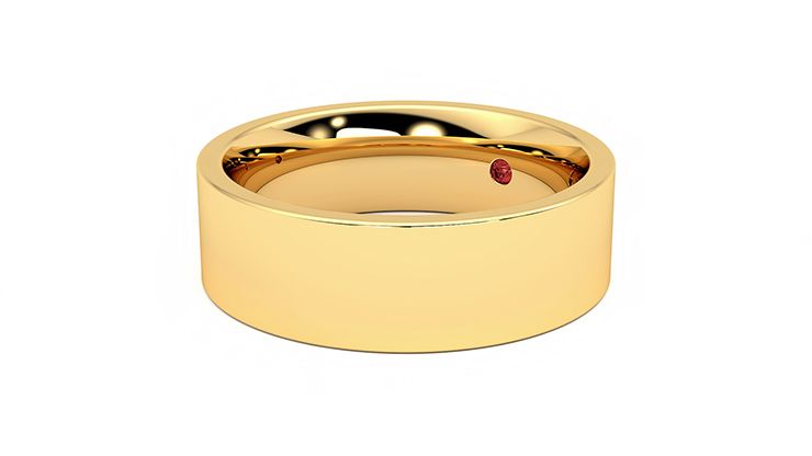 Taylor & Hart Elm Wedding Ring 360 degree image 24