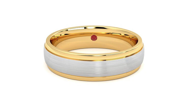 Taylor & Hart Emerson Yellow Wedding Ring 360 detail 01