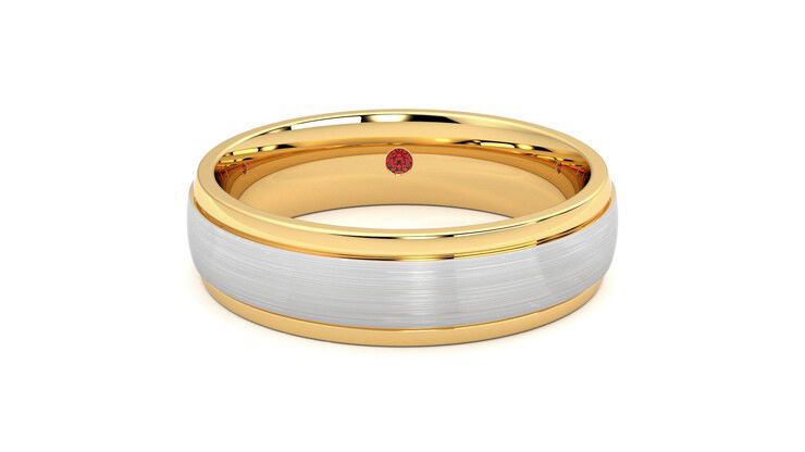 Taylor & Hart Emerson Wedding Ring 360 degree image 1