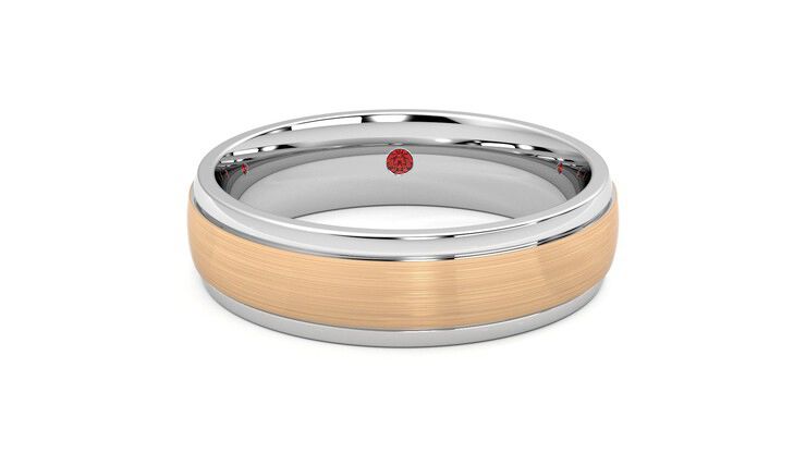 Taylor & Hart Emerson Wedding Ring 360 degree image 1
