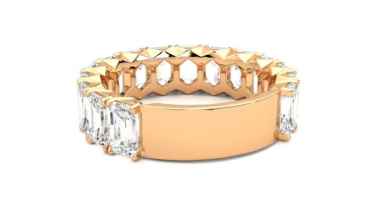 Taylor & Hart Everlia Wedding Ring 360 degree image 16