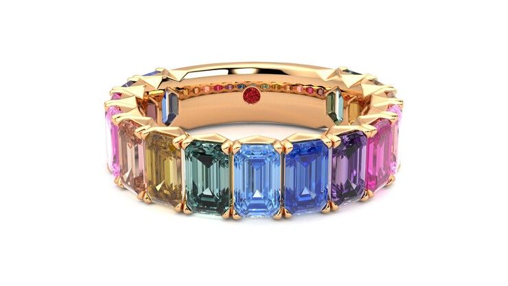 Taylor & Hart Everlia Wedding Ring 360 degree image 1