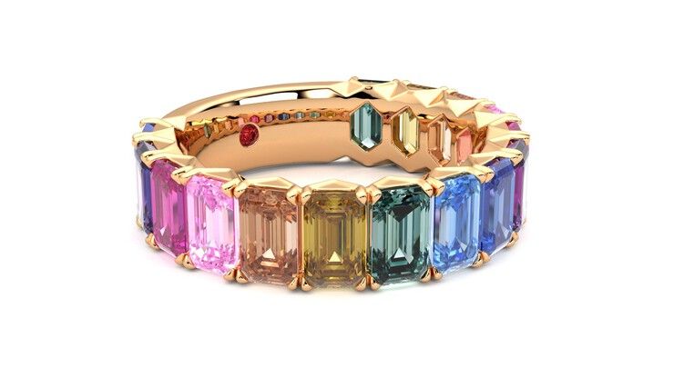 Taylor & Hart Everlia Wedding Ring 360 degree image 6