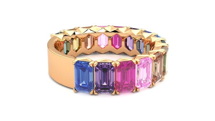 Taylor & Hart Everlia Wedding Ring 360 degree image 11