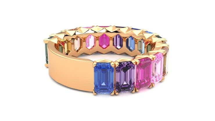 Taylor & Hart Everlia Wedding Ring 360 degree image 12
