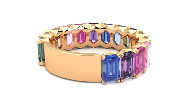 Taylor & Hart Everlia Wedding Ring 360 degree image 13