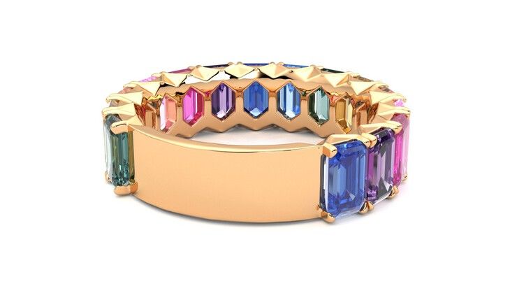 Taylor & Hart Everlia Wedding Ring 360 degree image 14