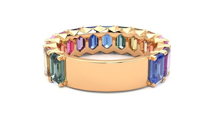 Taylor & Hart Everlia Wedding Ring 360 degree image 15