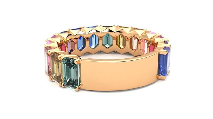 Taylor & Hart Everlia Wedding Ring 360 degree image 16