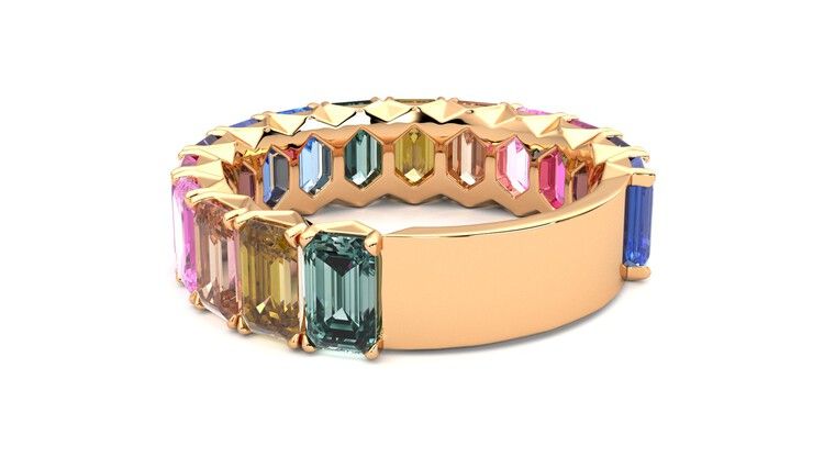 Taylor & Hart Everlia Wedding Ring 360 degree image 17