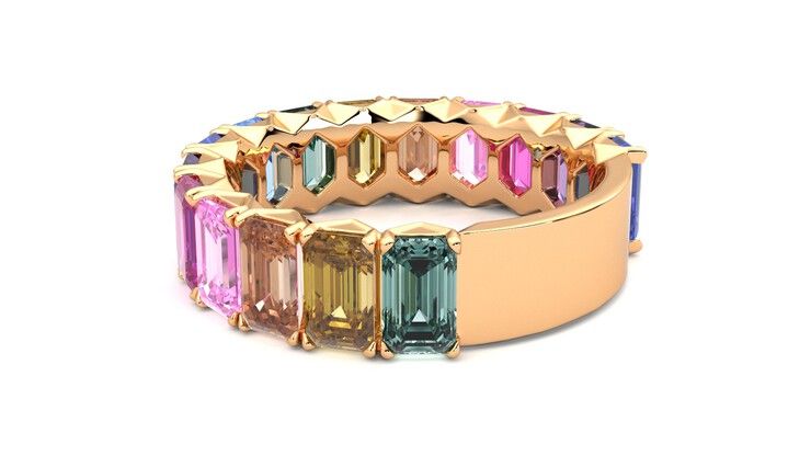 Taylor & Hart Everlia Wedding Ring 360 degree image 18