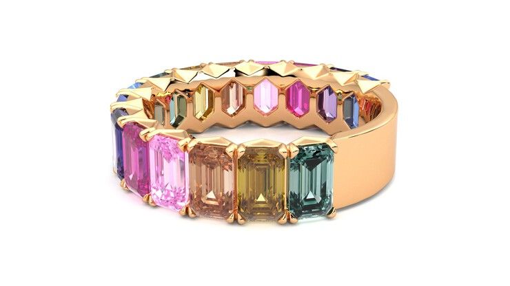 Taylor & Hart Everlia Wedding Ring 360 degree image 19