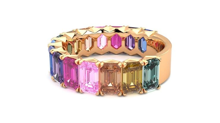 Taylor & Hart Everlia Wedding Ring 360 degree image 20