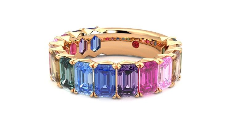 Taylor & Hart Everlia Wedding Ring 360 degree image 25