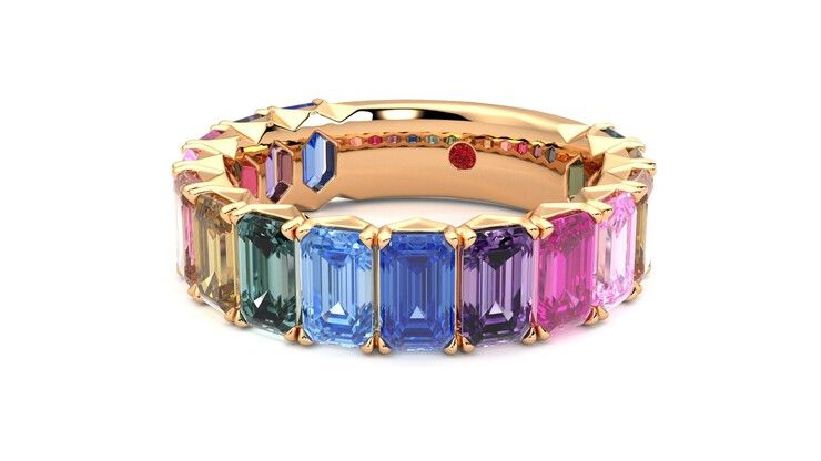 Taylor & Hart Everlia Wedding Ring 360 degree image 26