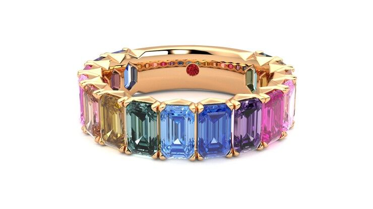 Taylor & Hart Everlia Wedding Ring 360 degree image 28