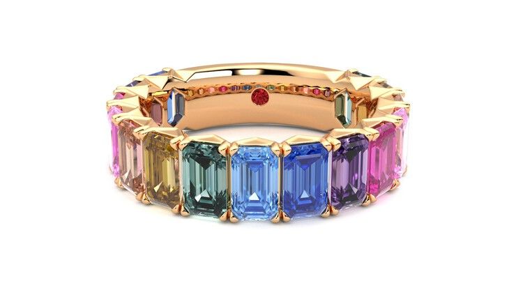 Taylor & Hart Everlia Wedding Ring 360 degree image 29