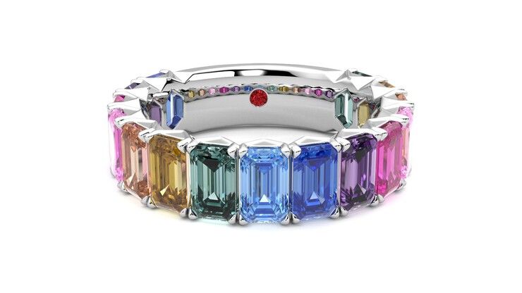 Taylor & Hart Everlia Wedding Ring 360 degree image 1