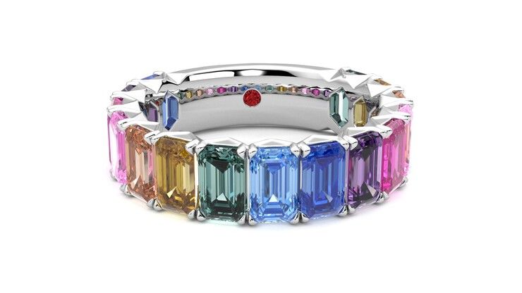 Taylor & Hart Everlia Wedding Ring 360 degree image 2