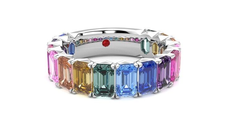 Taylor & Hart Everlia Wedding Ring 360 degree image 3
