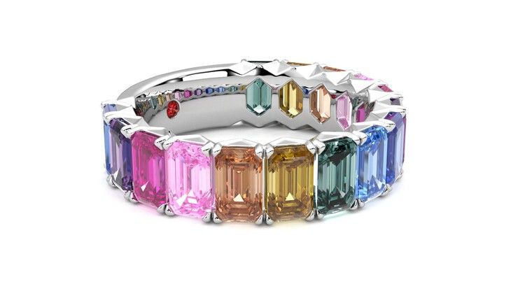 Taylor & Hart Everlia Wedding Ring 360 degree image 7