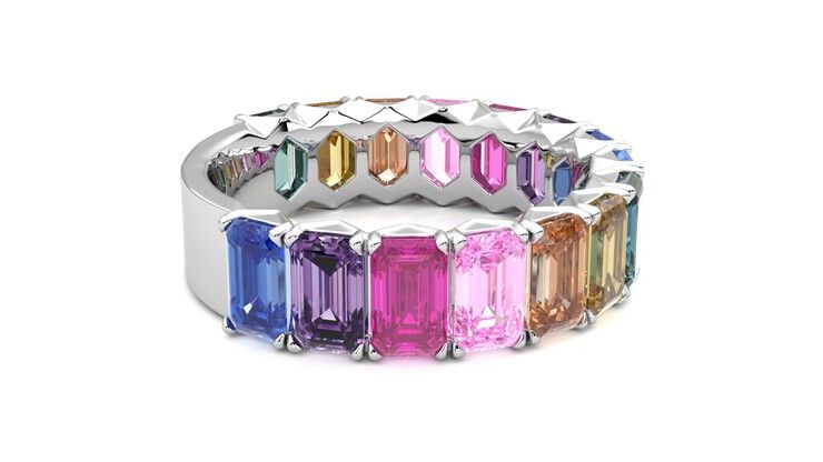 Taylor & Hart Everlia Wedding Ring 360 degree image 10