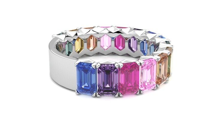 Taylor & Hart Everlia Wedding Ring 360 degree image 11
