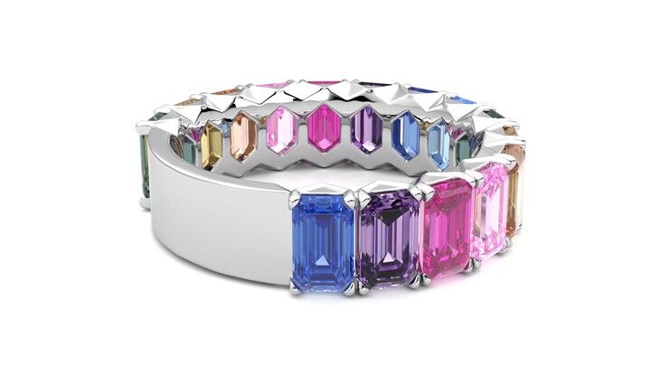 Taylor & Hart Everlia Wedding Ring 360 degree image 12