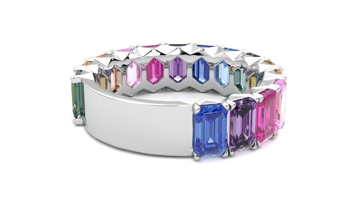 Taylor & Hart Everlia Wedding Ring 360 degree image 13