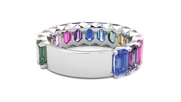 Taylor & Hart Everlia Wedding Ring 360 degree image 14