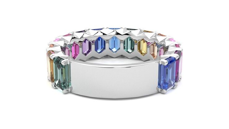 Taylor & Hart Everlia Wedding Ring 360 degree image 15