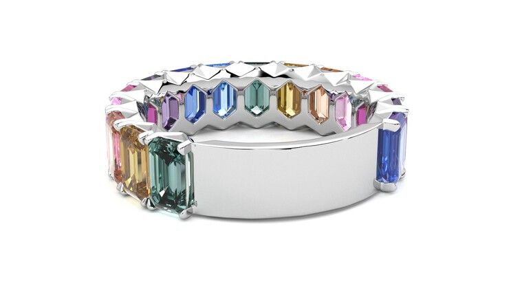 Taylor & Hart Everlia Wedding Ring 360 degree image 16