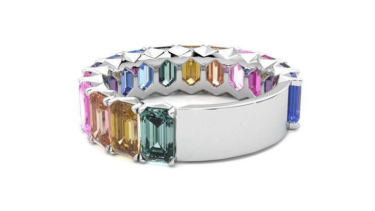Taylor & Hart Everlia Wedding Ring 360 degree image 17
