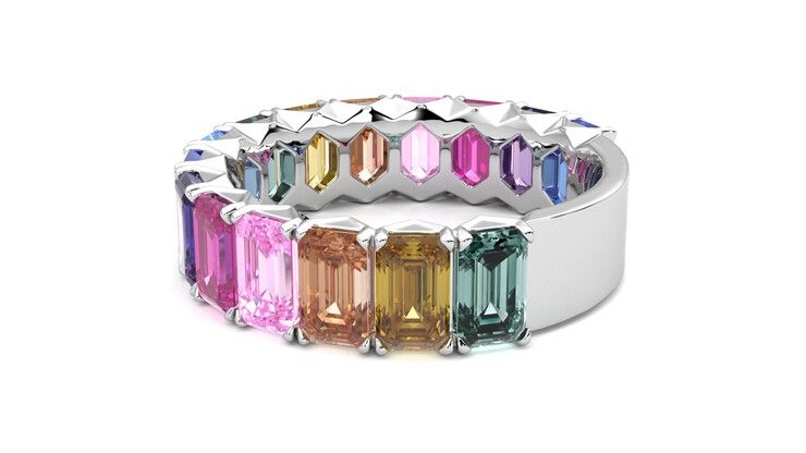 Taylor & Hart Everlia Wedding Ring 360 degree image 19