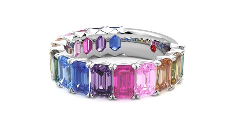 Taylor & Hart Everlia Wedding Ring 360 degree image 23