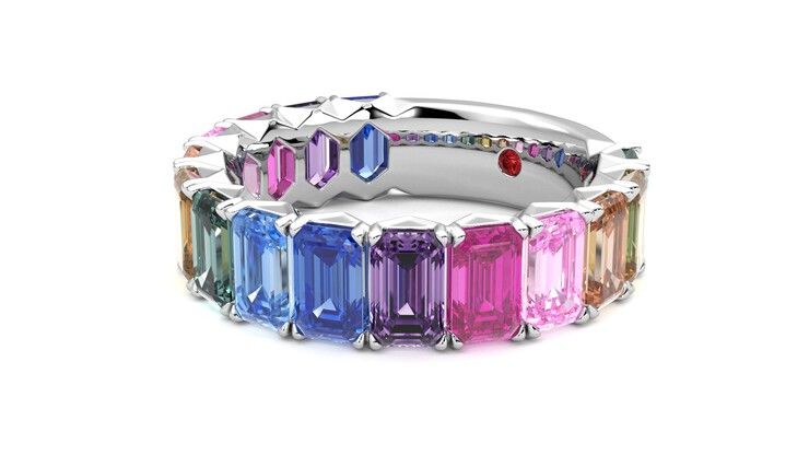 Taylor & Hart Everlia Wedding Ring 360 degree image 24