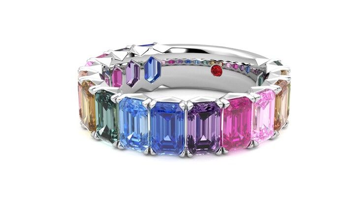 Taylor & Hart Everlia Wedding Ring 360 degree image 25