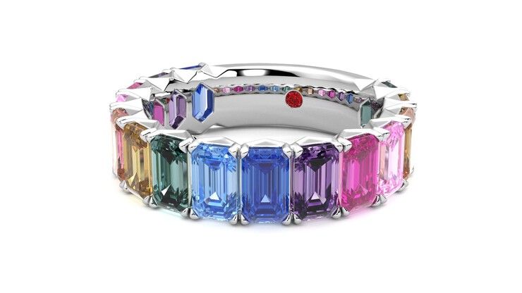 Taylor & Hart Everlia Wedding Ring 360 degree image 26