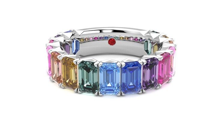 Taylor & Hart Everlia Wedding Ring 360 degree image 29