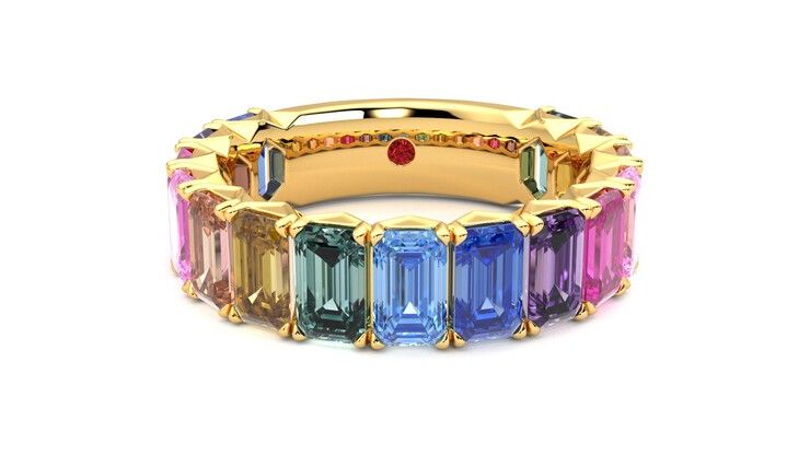 Taylor & Hart Everlia Wedding Ring 360 degree image 1