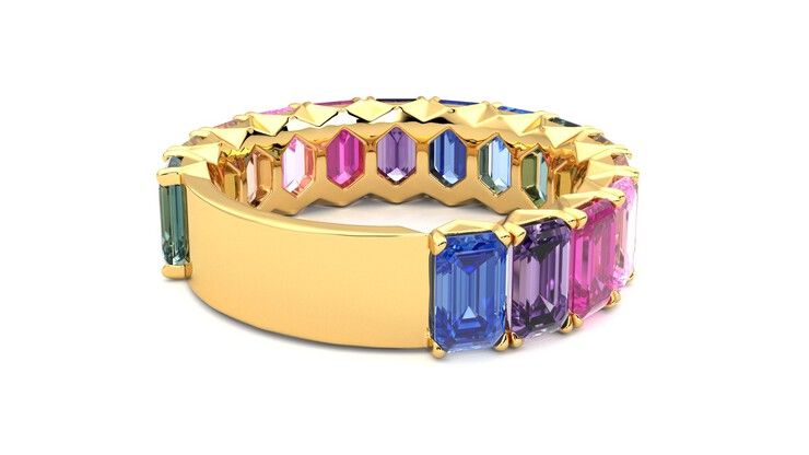 Taylor & Hart Everlia Wedding Ring 360 degree image 13
