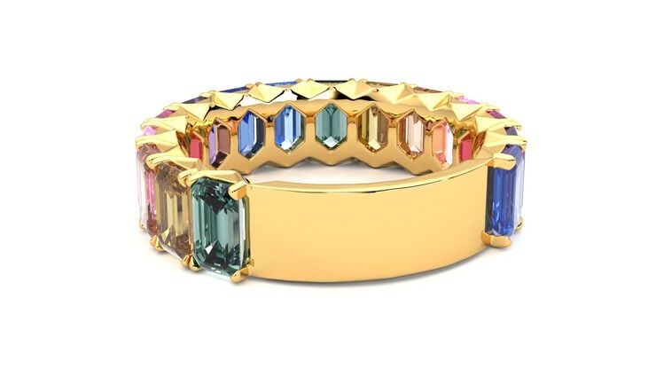 Taylor & Hart Everlia Wedding Ring 360 degree image 16