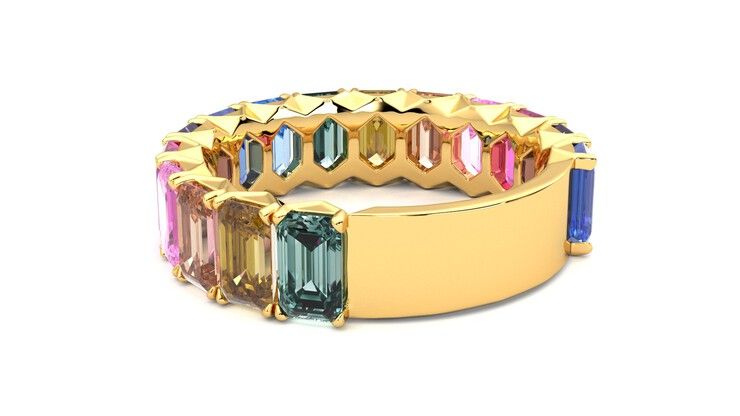 Taylor & Hart Everlia Wedding Ring 360 degree image 17