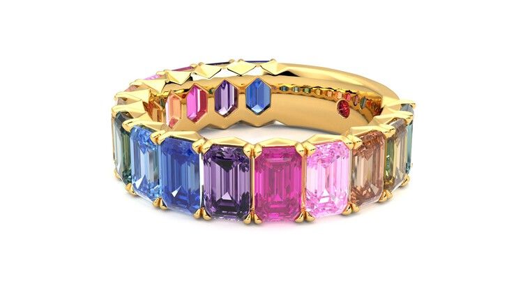 Taylor & Hart Everlia Wedding Ring 360 degree image 23