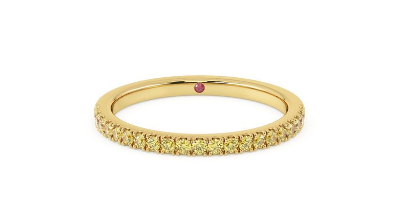 Taylor & Hart Freesia Wedding Ring 360 degree image 0