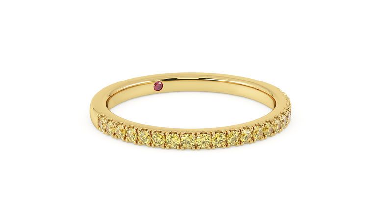 Taylor & Hart Freesia Wedding Ring 360 degree image 2