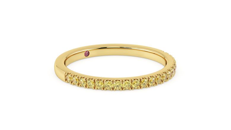 Taylor & Hart Freesia Wedding Ring 360 degree image 3