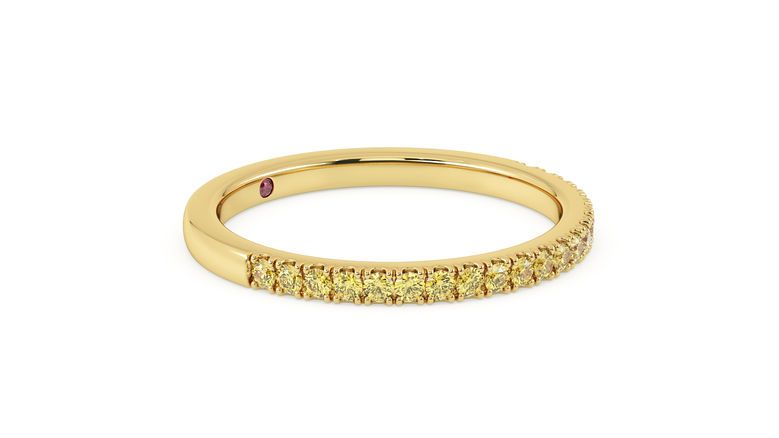 Taylor & Hart Freesia Wedding Ring 360 degree image 4