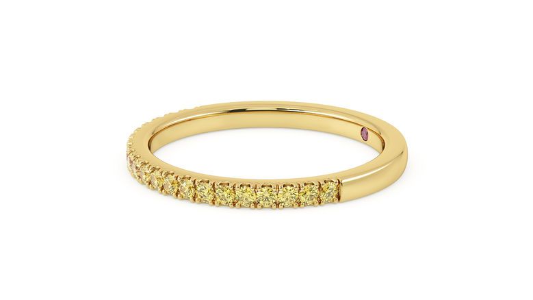 Taylor & Hart Freesia Wedding Ring 360 degree image 25